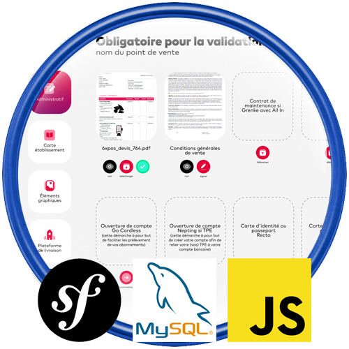 représentation d'une application de météo