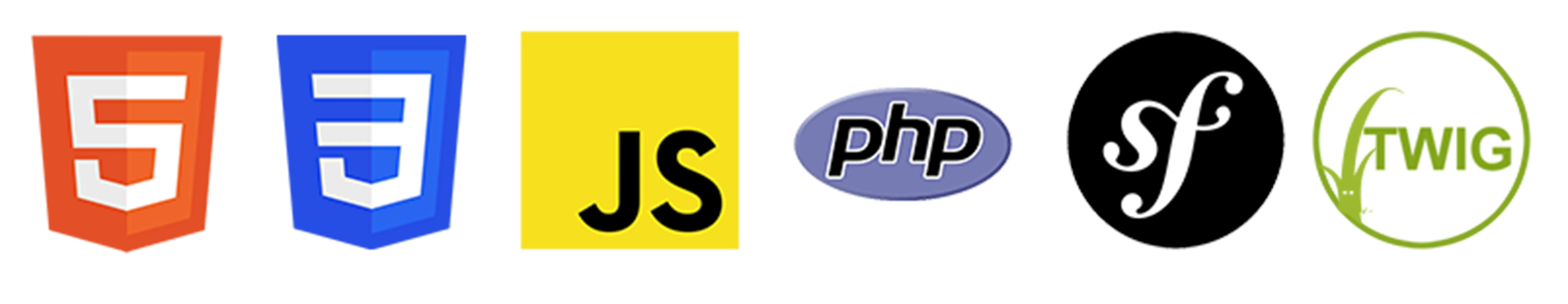 Logos des technos utilisées